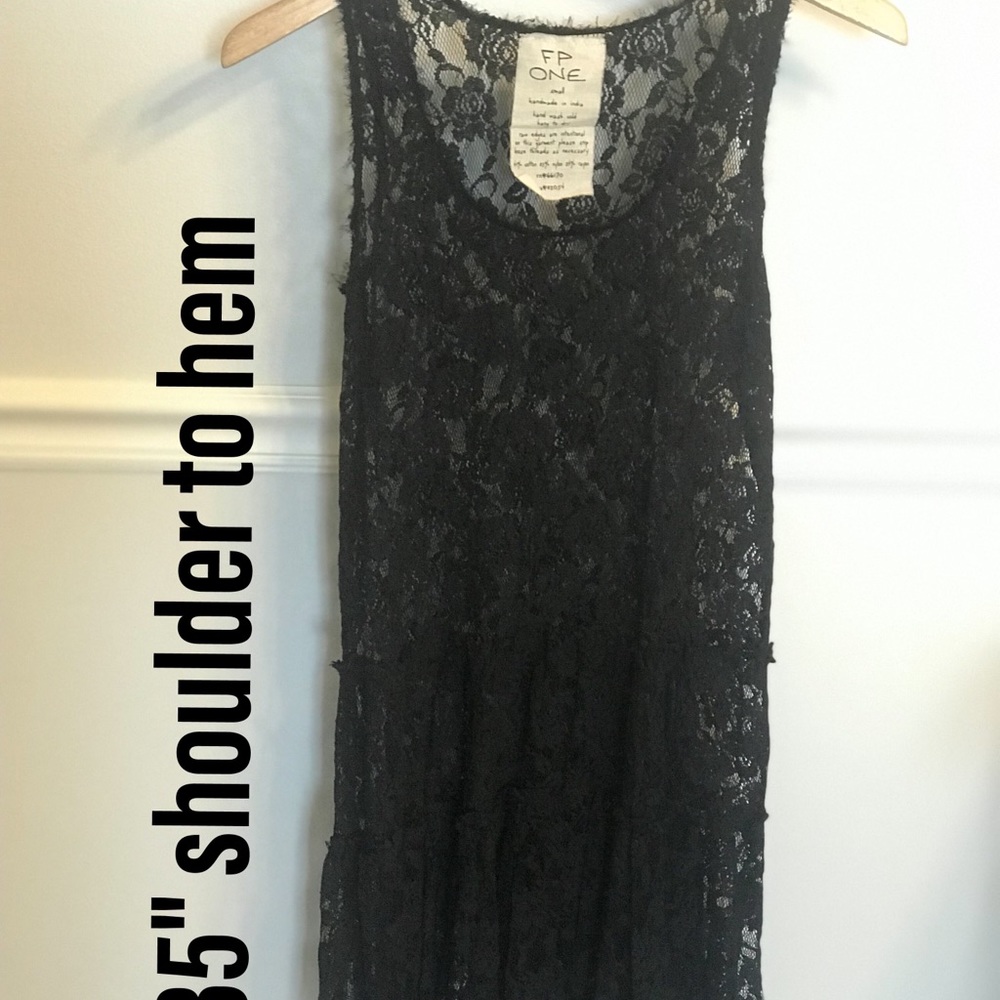 FP One Black Lace Mini Dress